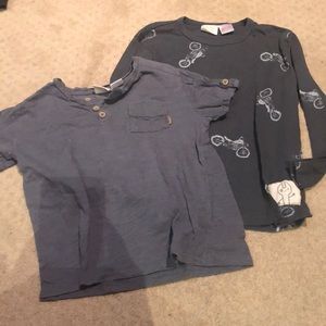 Zara bundle long sleeve and shirt sleeve